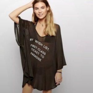 Women's Wildfox Swim Coverup - Gray - Medium